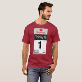 Eerste datum t-shirt (Voorkant volledig)