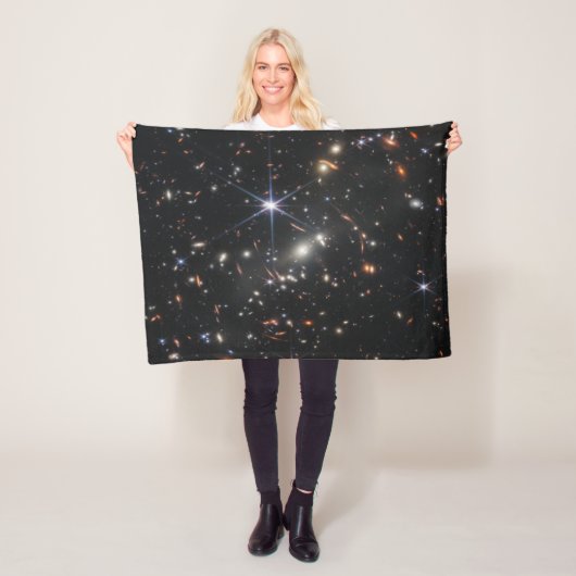 Eerste Deep Field of Universe van James Webb Fleece Deken (In situ)