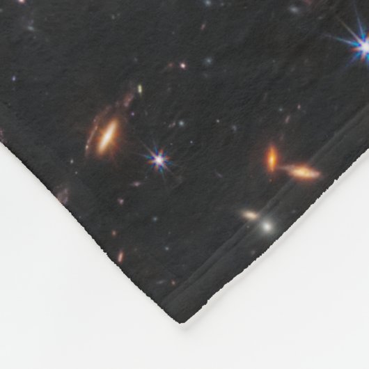 Eerste Deep Field of Universe van James Webb Fleece Deken (Hoek)