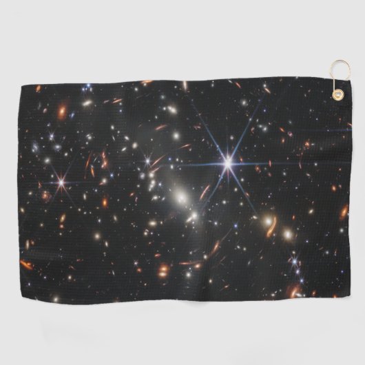 Eerste Deep Field of Universe van James Webb Golfhanddoek (Horizontaal)