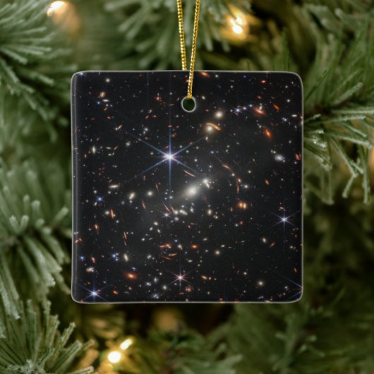 Eerste Deep Field of Universe van James Webb Keramisch Ornament (Boom)