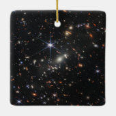 Eerste Deep Field of Universe van James Webb Keramisch Ornament (Achterkant)