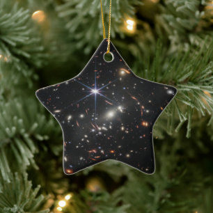 Eerste Deep Field of Universe van James Webb Keramisch Ornament