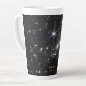 Eerste Deep Field of Universe van James Webb Latte Mok (Linkerhoek)