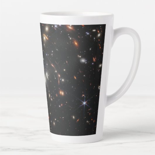 Eerste Deep Field of Universe van James Webb Latte Mok (Rechts)