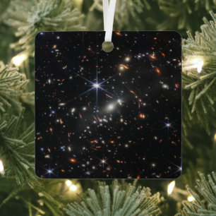 Eerste Deep Field of Universe van James Webb Metalen Ornament