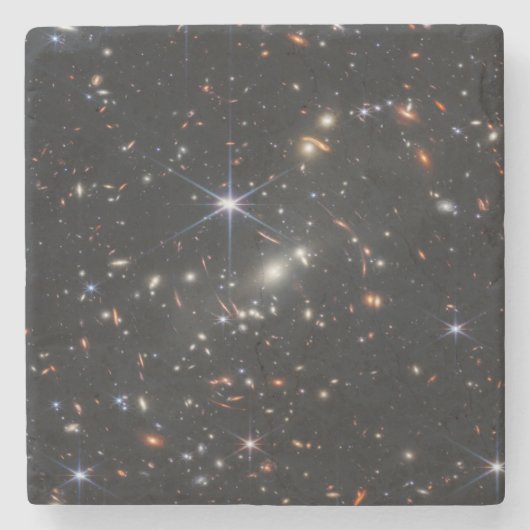 Eerste Deep Field of Universe van James Webb Stenen Onderzetter (Voorkant)