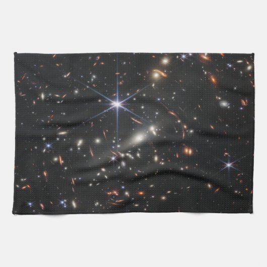 Eerste Deep Field of Universe van James Webb Theedoek (Horizontaal)