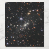 Eerste Deep Field of Universe van James Webb Wijn Etiket (Enkel label)