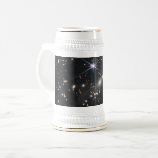 Eerste Deep Field van het heelal van James Webb Bierpul (Voorkant links)