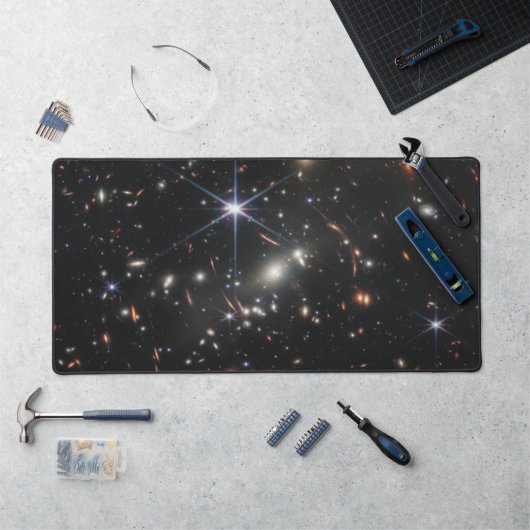 Eerste Deep Field van het heelal van James webb Bureaumat (Werkstation)