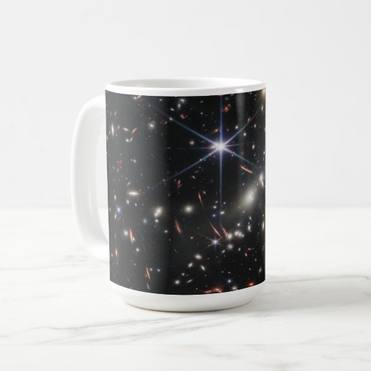 Eerste Deep Field van het heelal van James webb Koffiemok (Voorkant links)