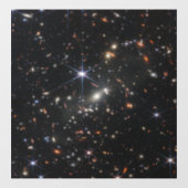 Eerste Deep Field van het heelal van James Webb Raamsticker (Vel)