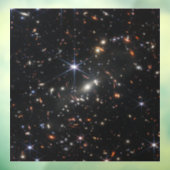 Eerste Deep Field van het heelal van James Webb Raamsticker (Vel 3)
