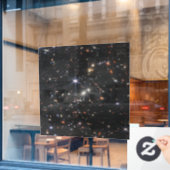 Eerste Deep Field van het heelal van James Webb Raamsticker (Cafe Raam)