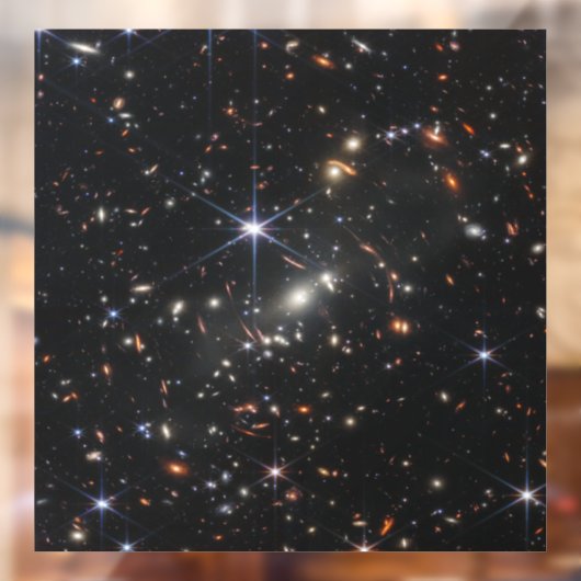 Eerste Deep Field van het heelal van James Webb Raamsticker (Vel 2)
