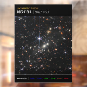 Eerste Deep Field van het heelal van James Webb Raamsticker