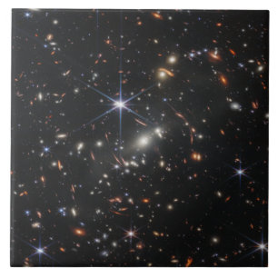 Eerste Deep Field van het heelal van James webb Tegeltje