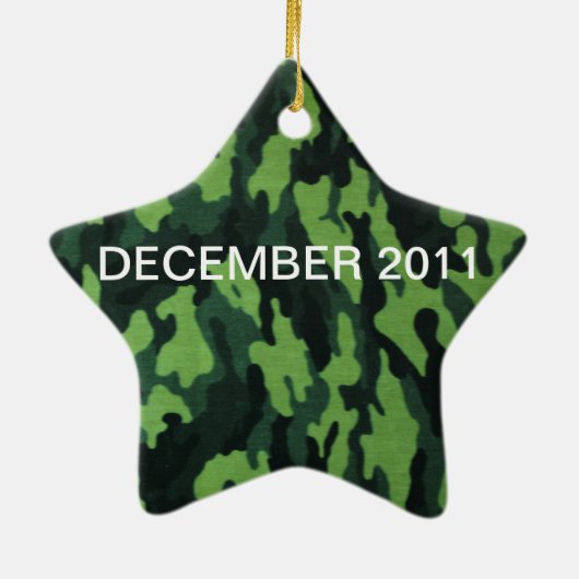 "EERSTE DEER"-versiering Keramisch Ornament (Achterkant)