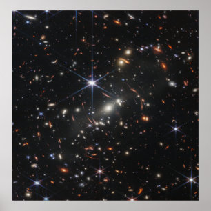 Eerste diepveld van het universum van James Webb Poster