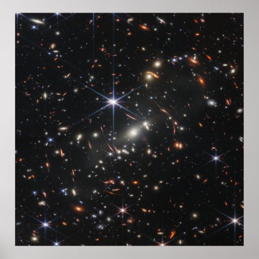 Eerste diepveld van het universum van James Webb Poster (Voorkant)