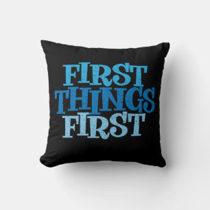 Eerste dingen eerste slogan kussen