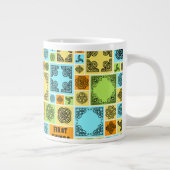 Eerste dingen eerste theepauze! Grappig Magenta & Grote Koffiekop (Rechts)