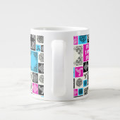 Eerste dingen eerste theepauze! Grappig Magenta & Grote Koffiekop (Achterkant)