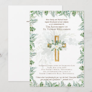 Eerste dominee Deacon Minister Retirement Invites