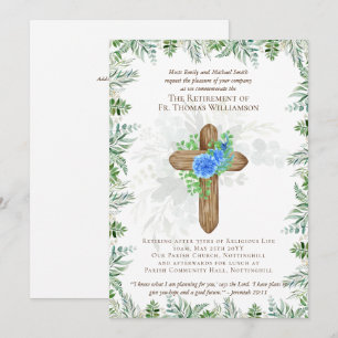 Eerste dominee Deacon Minister Retirement Invites