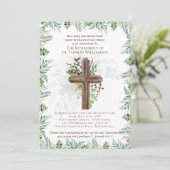 Eerste dominee Deacon Minister Retirement Invites Kaart (Staand voorkant)