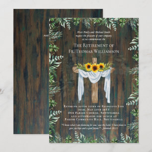 Eerste dominee Deacon Minister van Afscheid Zonneb