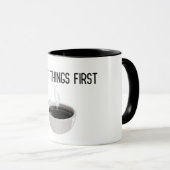 Eerste donkere koffie mok (Voorkant rechts)