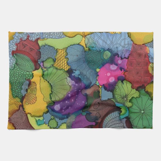 Eerste Doodle keukenhanddoek (Horizontaal)