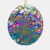 Eerste doorbraak van beroemde digitale artiest ;)  keramisch ornament (Links)