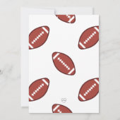 Eerste Down Football 1e verjaardag Kaart (Achterkant)