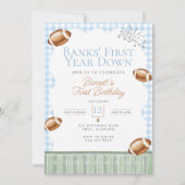 Eerste Down Football verjaardag, Tailgate Party Kaart (Voorkant)