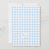 Eerste Down Football verjaardag, Tailgate Party Kaart (Achterkant)