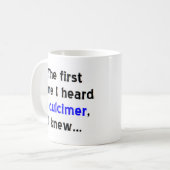 eerste dulcimeer koffie - mok (Voorkant links)