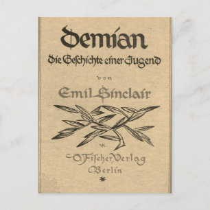 Eerste editie cover van Demian (1919) Briefkaart