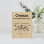 Eerste editie cover van Demian (1919) Briefkaart (Staand voorkant)