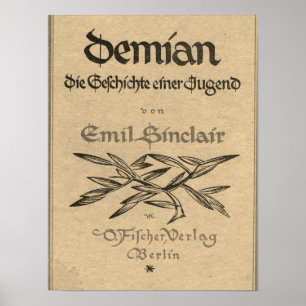 Eerste editie cover van Demian (1919) Poster
