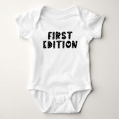 Eerste Editie Grappige Pasgeboren Outfit voor Eers Romper (Voorkant)