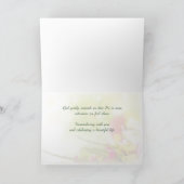 Eerste eerste Jubileum van Loved One's Death Flowe Kaart (Binnen)