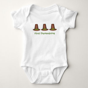 Eerste eerste Thanksgiving van Baby Pilgrim Purita Romper
