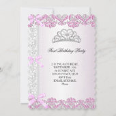 Eerste eerste verjaardag van de meisjes van het fe kaart (Achterkant)