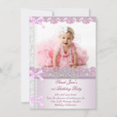 Eerste eerste verjaardag van de meisjes van het fe kaart (Voorkant)