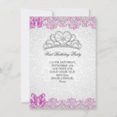 Eerste eerste verjaardag van de meisjes van het fe kaart (Achterkant)