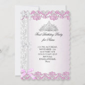 Eerste eerste verjaardag van het meisje van 1 janu kaart (Achterkant)