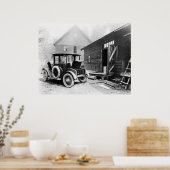 Eerste elektrische auto: 1919 poster (Keuken)